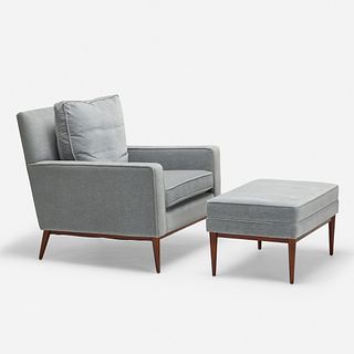 Paul McCobb, lounge chair, model 302 and ottoman