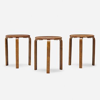 Swedish, stools, set of three