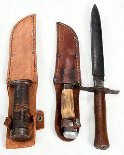 Group of Three Fixed Blade Knives