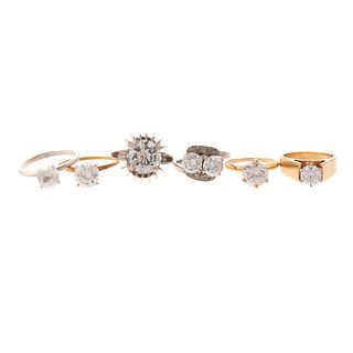 Collection of Lady's Fashion Rings in Gold