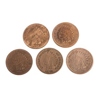 Five Nice Early & Better Indian Cents