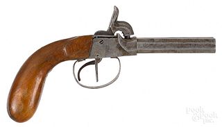 German double barrel pistol