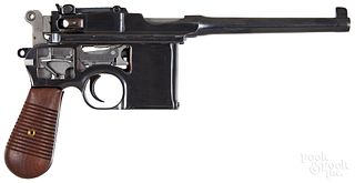Mauser cutaway model 1896 broomhandle pistol