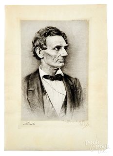 Signed Otto Schneider, Abraham Lincoln proof