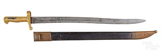 Ames Mfg. Co. model 1841 Mississippi rifle bayone