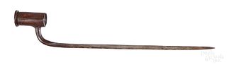 Early American or British split socket bayonet
