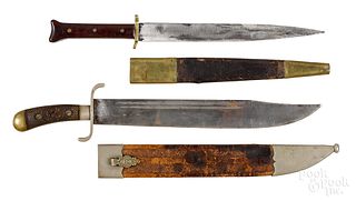 German Weyersberg Irmaos bowie knife and sheath