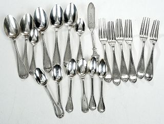 Twenty Pieces Sterling and Georgia Coin Flatware
