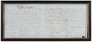 1824 Drinker Family Marriage Certificate