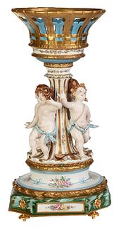 Tiche Louis XV Style Porcelain Centerpiece