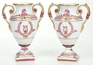 Pair of Louis XVI Style Urn Form Garniture
