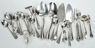 Large Group of Miscellaneous Silver Flatware