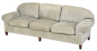 Contemporary Overstuffed Upholstered Sofa