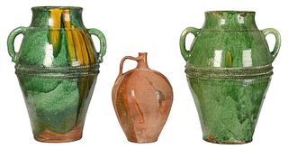 Three French Earthenware Vessels