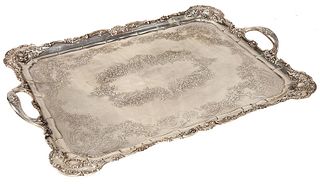 Tiffany Sterling Two Handle Tray