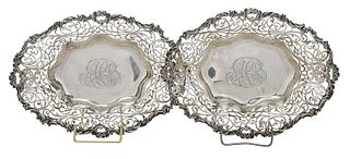 Pair of Oval Openwork Bowls