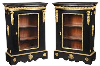 Pair Manigault Family Louis XIV Style Cabinets