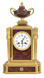 Louis XVI Style Raingo Freres Mantel Clock