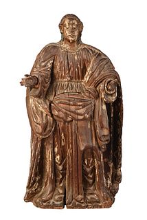 Large Finely Carved Santos Figure