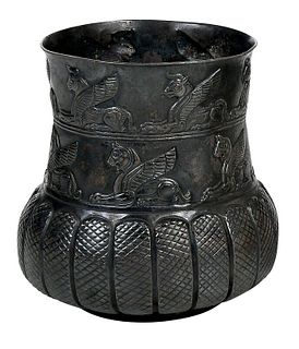 An Achaemenid Style Silver Beaker