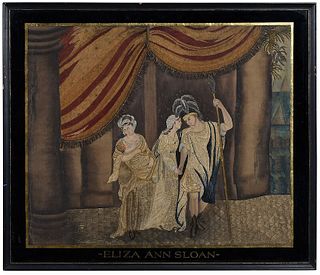Eliza Ann Sloan Fine Silk Embroidered Picture