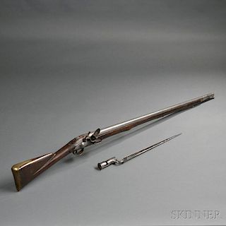 East India Company Flintlock Musket and Bayonet
