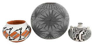 Three Acoma Pottery Vessels