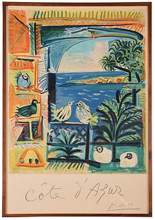 Pablo Picasso 1962 Travel Poster