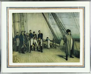 Napoleon on Board the Bellerophon Historical Print