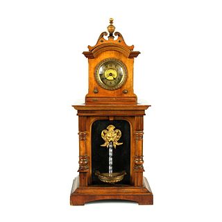 Fountain Cabinet Novelty Clock Circa 1880