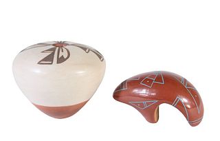 (2) Native American & Southwestern pottery