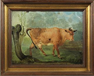 Old Master Landscape w/ Cow