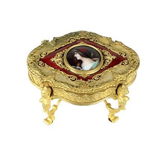 French Gilt Jewelry Box