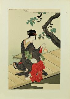 Eiri, Japanese Woodblock Print