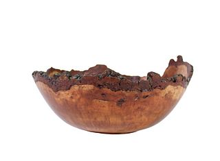 Black Cherry Wood Burl Bowl