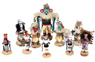Small Hopi Hand Carved Kachina Doll Collection