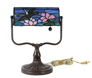 Tiffany & Co Style Dragonfly Stained Glass Lamp