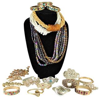 Large Collection of Beaded and Jeweled Jewelry   