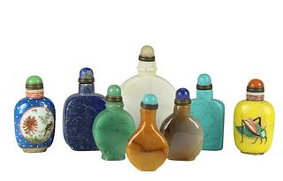 Collection of 8 Chinese Snuff Bottles