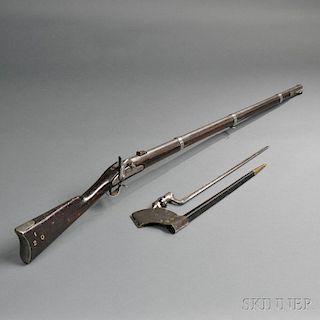 Model 1861 Percussion Rifle-musket with Bayonet and Scabbard