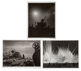 A. Aubrey Bodine. Three Military Themed Photos