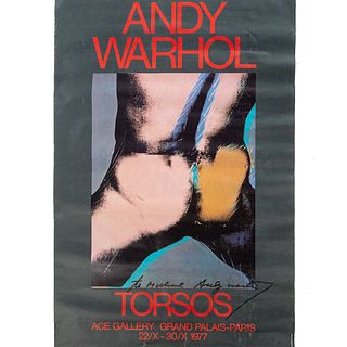 Andy Warhol. "Torsos," Signed Offset Litho