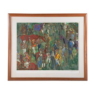 LeRoy Neiman. "Before the Race," Serigraph