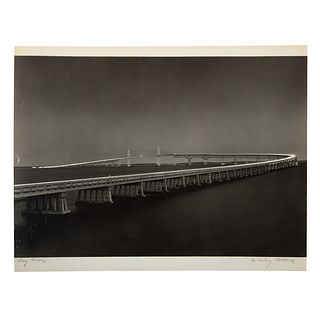 A. Aubrey Bodine. "Bay Bridge," Photograph