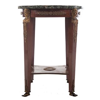 French Empire Style Marble Top Side Table