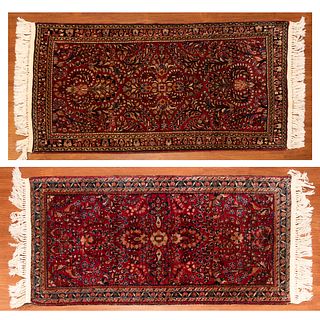 Pair of Semi-Antique Sarouk Rugs, Persia, 2 x 3