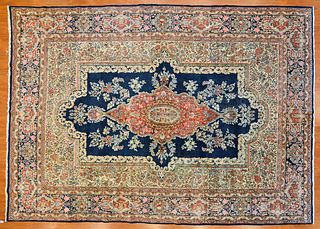 Antique Lavar Kerman Carpet, Persia, 8.9 x 12.3