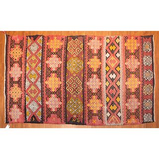 Semi-Antique Kilim Rug, Turkey, 4 x 6.6