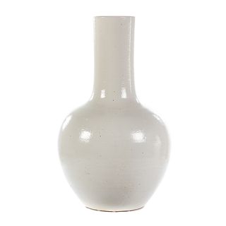 Large Chinese Blanc De Chine Porcelain Vase