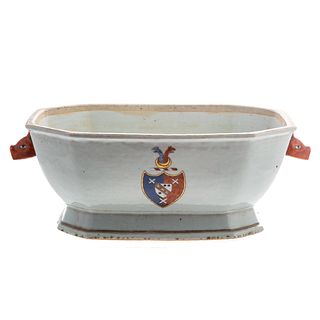 Chinese Export Armorial Tureen Base